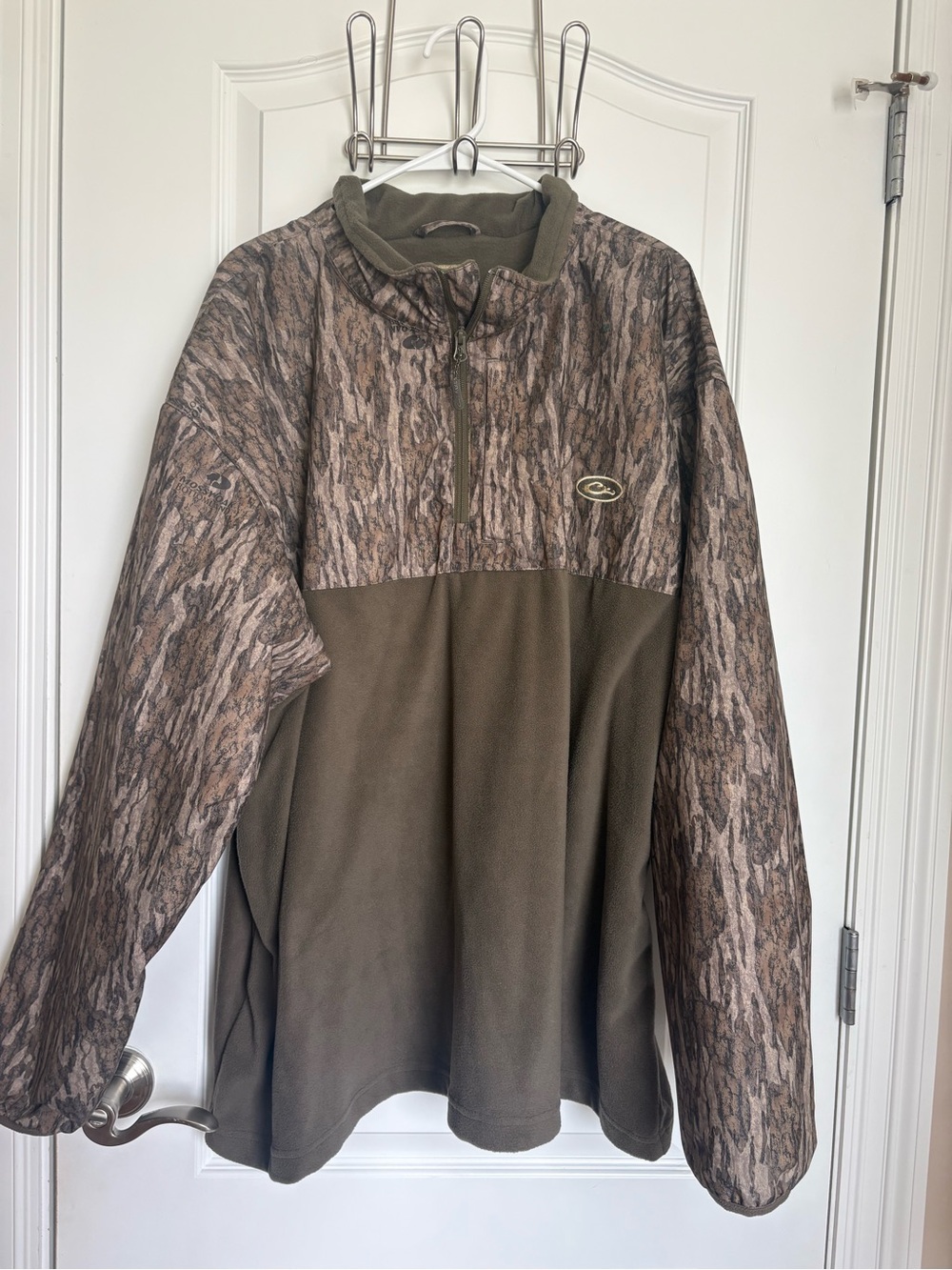 Drake Waterfowl DW7355 Quarter Zip Eqwader Pullover Camo Hunting Jacket